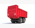 Heavy-Duty Agricultural Trailer 3d model side view
