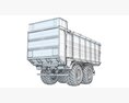 Heavy-Duty Agricultural Trailer 3D-Modell