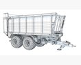 Heavy-Duty Agricultural Trailer 3D-Modell