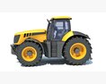 Medium-Duty Agricultural Tractor 3D-Modell Rückansicht