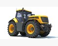 Medium-Duty Agricultural Tractor 3D 모델  front view