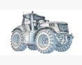 Medium-Duty Agricultural Tractor 3D 모델 