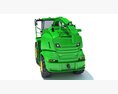 Modern Green Forage Harvester With Large Tires Modello 3D