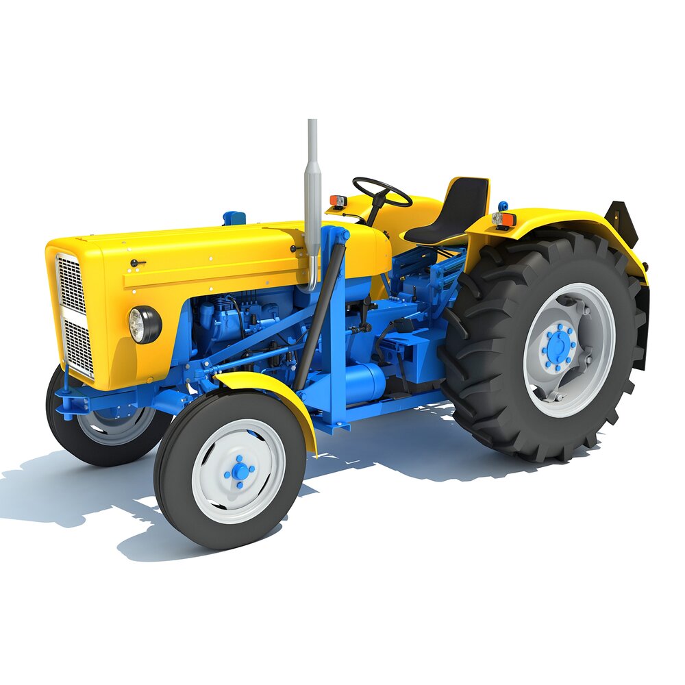 Old Classic Tractor Modello 3D