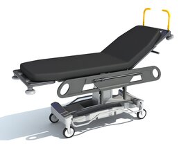 Patient Stretcher Trolley 3D 모델 