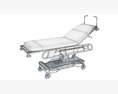 Patient Stretcher Trolley 3d model