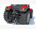 Compact Red Farm Tractor 3D模型 dashboard