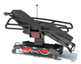 Emergency Stretcher Trolley 3D 모델 