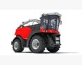 Self-Propelled Forage Harvester 3D 모델  top view
