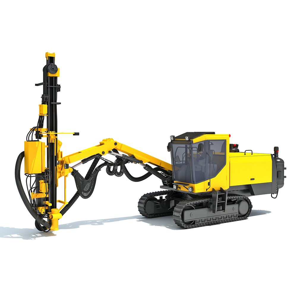 Surface Drill Rig 3D 모델 