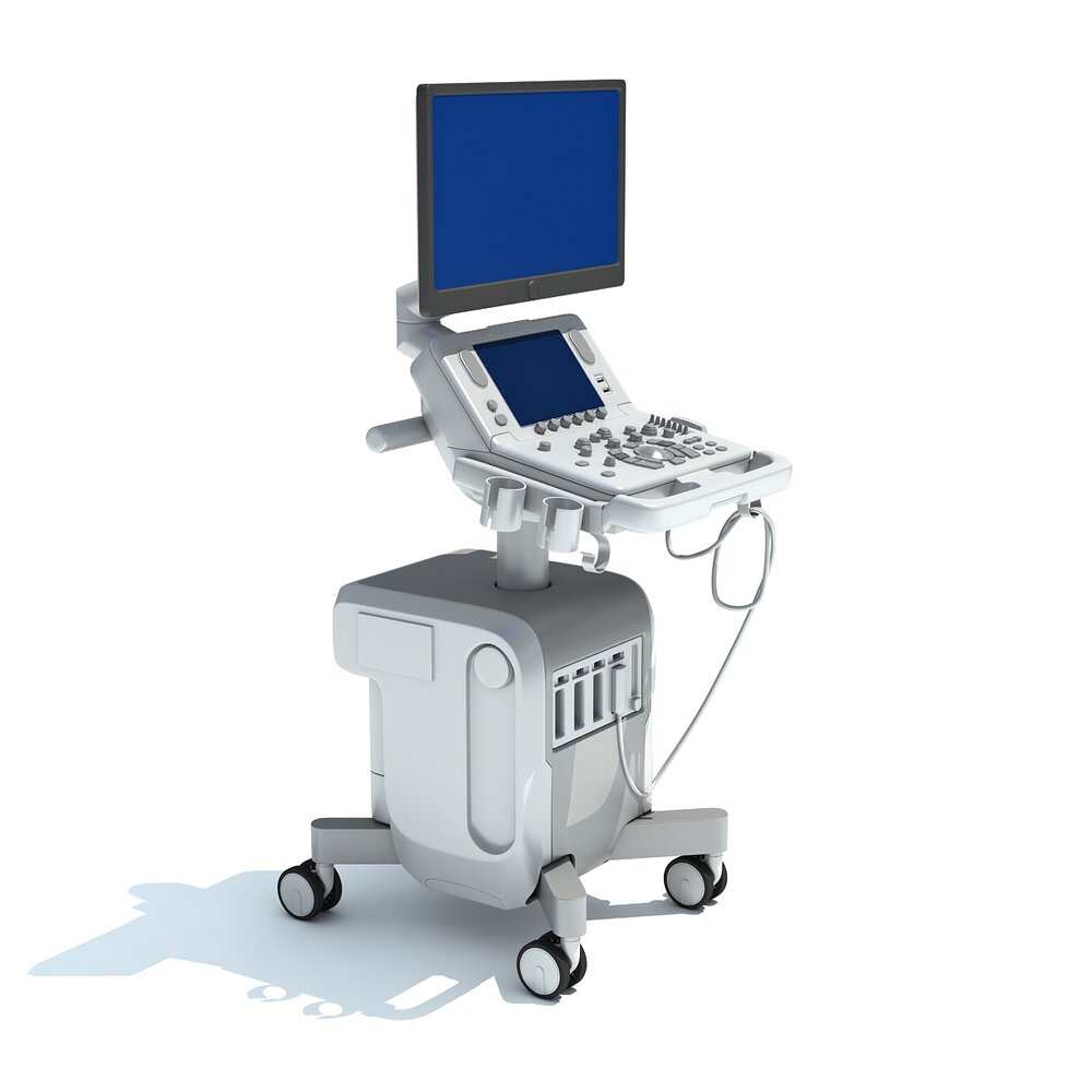 Ultrasound System Scanner Modello 3D