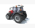 Ursus Tractor 3d model wire render