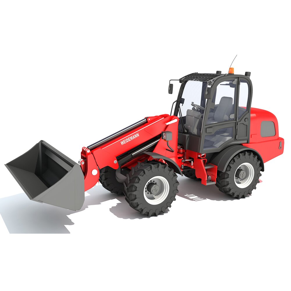 Compact Loader With Front Scoop Bucket 3D model