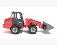Compact Loader With Front Scoop Bucket 3D模型