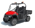 Compact Two-Seat UTV Utility Vehicle 3D 모델 