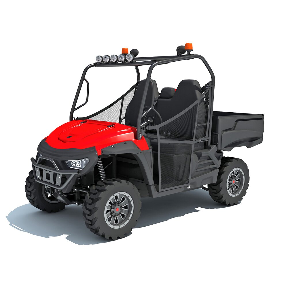 Compact Two-Seat UTV Utility Vehicle 3D-Modell