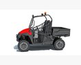 Compact Two-Seat UTV Utility Vehicle 3D 모델  back view
