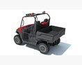 Compact Two-Seat UTV Utility Vehicle 3D-Modell wire render