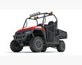 Compact Two-Seat UTV Utility Vehicle 3D-Modell clay render
