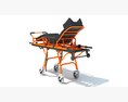 Emergency Medical Stretcher Trolley Modello 3D