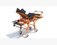 Emergency Medical Stretcher Trolley Modelo 3D