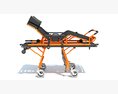 Emergency Medical Stretcher Trolley 3d model