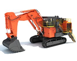 Mining Excavator Shovel 3D-Modell