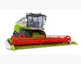 Claas Jaguar Self-Propelled Combine Harvester 3Dモデル front view