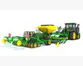 Tractor With Seeding Machine 3D 모델 