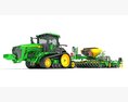 Tractor With Seeding Machine Modelo 3d argila render