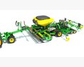 Tractor With Seeding Machine 3D модель dashboard
