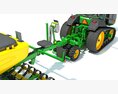 Tractor With Seeding Machine Modello 3D seats