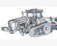 Tractor With Seeding Machine Modello 3D