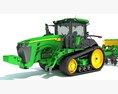 Tractor With Sowing Drill Modello 3D