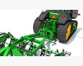 Tractor With Sowing Drill 3D модель seats
