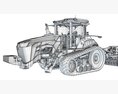 Tractor With Wide Cultivator Modelo 3D