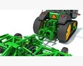 Tractor With Wide Cultivator 3D模型