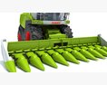 Claas Corn Combine 3Dモデル dashboard