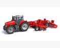 Agricultural Disc Harrow Tractor Modelo 3D