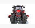 Agricultural Disc Harrow Tractor 3D 모델  clay render