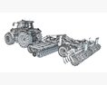 Agricultural Disc Harrow Tractor 3Dモデル