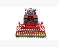 Agricultural Tractor With Disc Harrow Modelo 3d