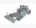 Agricultural Tractor With Disc Harrow Modello 3D