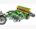 Agricultural Tractor With Disk Harrow 3d model