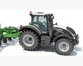 Agricultural Tractor With Disk Harrow 3D 모델 