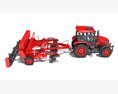 Agricultural Tractor With Planter 3d model