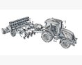 Agricultural Tractor With Planter 3D модель