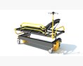 Ambulance Stretcher With Railings Modello 3D