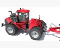 Articulated Tractor With Seed Drill 3D模型 dashboard