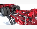 Articulated Tractor With Seed Drill Modèle 3d seats